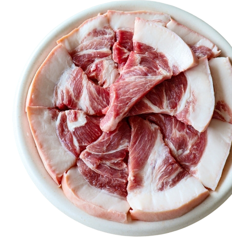 한돈 뒷고기 [덜미살] 500g (냉동)